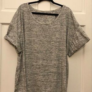 Woman Within top - size 3X-Heathered Black (30/32)